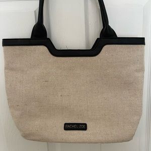 RACHEL ZOE canvas bag with leather trim